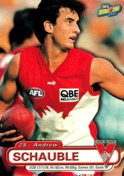 2001 ESP AFL Heroes #125 Andrew Schauble Front